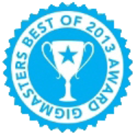 Best of 2013 Gigmasters award