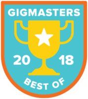 Gigmasters best of 2018 badge